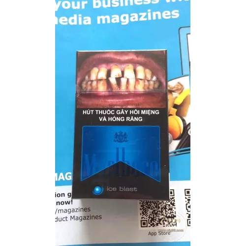 Vietnamese Adapted Marlboro Blue Popcorn Cigarettes