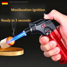 Briquet Coupe-Vent Rechargeable Chalumeau Butane pour Cigares, Moxa et Soudure, Vente en Gros