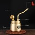 Mayorista: Cachimba Metálica con Carácter Fu, Pipa de Agua Portátil con Filtro, Set de Fumar de Cobre Vintage, Stock de Fábrica