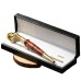 Grossiste pipe à tabac en laiton vintage couleur bois de phœbé doré, coffret cadeau, objet décoratif métallique, pipe à filtre à eau polyvalente pour homme