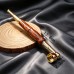 Grossiste pipe à tabac en laiton vintage couleur bois de phœbé doré, coffret cadeau, objet décoratif métallique, pipe à filtre à eau polyvalente pour homme