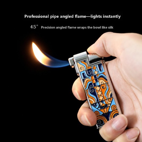 Mayorista Encendedor Monsoon para Pipa Hombres – Arte Impreso, Encendedor Multifuncional para Pipa, Opción Inteligente para Fumadores de Puros, Regalo