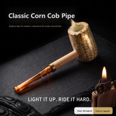 Classic Corn Cob Pipe Straight Stem Beginner Tobacco Pipe Men's Smoking Accessory Gift Factory Stock Wholesale