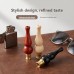 Lavable et Détachable Tuyau-Porte-Cigarette Calebasse en Bois Massif avec Filtre en Laiton, Premium Universel Gros/Moyen/Fin, Cadeau Pratique