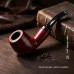 Grossiste pipes en résine, multiples styles imitation bois, pipes courbées et droites, détachables double usage, dropshipping