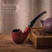 Grossiste pipes en résine, multiples styles imitation bois, pipes courbées et droites, détachables double usage, dropshipping