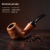 Grossiste pipes en résine, multiples styles imitation bois, pipes courbées et droites, détachables double usage, dropshipping