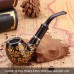 Grossiste pipes en résine, multiples styles imitation bois, pipes courbées et droites, détachables double usage, dropshipping