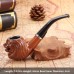 Grossiste pipes en résine, multiples styles imitation bois, pipes courbées et droites, détachables double usage, dropshipping