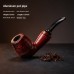 Grossiste pipes en résine, multiples styles imitation bois, pipes courbées et droites, détachables double usage, dropshipping