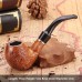 Grossiste pipes en résine, multiples styles imitation bois, pipes courbées et droites, détachables double usage, dropshipping
