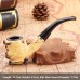 Grossiste pipes en résine, multiples styles imitation bois, pipes courbées et droites, détachables double usage, dropshipping