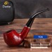 Grossiste pipes en résine, multiples styles imitation bois, pipes courbées et droites, détachables double usage, dropshipping