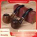 Gros pipe à tabac en résine imitation bois, fourneau en fer, pipe portable pour hommes, dropshipping