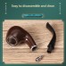 Gros pipe à tabac en résine imitation bois, fourneau en fer, pipe portable pour hommes, dropshipping