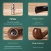 Gros pipe à tabac en résine imitation bois, fourneau en fer, pipe portable pour hommes, dropshipping