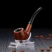 Factory Direct Sanda Cyclic Cleaning Bakelite Bent Tobacco Pipe, Handcrafted Smoking Accessory, 9mm Filter, Entry-Level