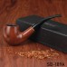 Factory Direct Sanda Cyclic Cleaning Bakelite Bent Tobacco Pipe, Handcrafted Smoking Accessory, 9mm Filter, Entry-Level