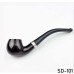 Factory Direct Sanda Cyclic Cleaning Bakelite Bent Tobacco Pipe, Handcrafted Smoking Accessory, 9mm Filter, Entry-Level