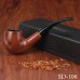 Factory Direct Sanda Cyclic Cleaning Bakelite Bent Tobacco Pipe, Handcrafted Smoking Accessory, 9mm Filter, Entry-Level