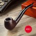 Groothandel Aibao tabakspijp van ebbenhout en bruyère, handgemaakte vintage gebogen pijp voor mannen, ouderwetse pijpenkop & rookaccessoires