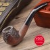 Groothandel Aibao tabakspijp van ebbenhout en bruyère, handgemaakte vintage gebogen pijp voor mannen, ouderwetse pijpenkop & rookaccessoires