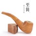 全木质烟斗新款实木男士烟锅老式便携原木旱烟斗过滤木头一件批发