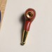 African Padauk DIY Dragon Design Tobacco Pipe Stem, Minimalist Filter Smoking Pipe Wooden Craft, Factory Wholesale