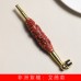 African Padauk DIY Dragon Design Tobacco Pipe Stem, Minimalist Filter Smoking Pipe Wooden Craft, Factory Wholesale