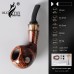 OLD FOX-老狐狸石楠木烟斗自由式手工斗厂家批发牛角环实木烟斗
