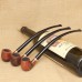 Kit pipe style Gandalf en bois Huanghuali, tuyau extra-long artisanal en bois massif avec cure-pipes, filtres et bourre-pipe