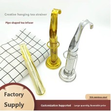 304 Stainless Steel Pipe-Shaped Tea Infuser, Hanging Tea Strainer for Kitchen & Home, Wholesale