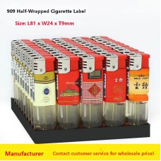 Wholesale 909 Disposable Plastic Open Flame Lighters, Custom Personalized Lighters for Supermarkets & Convenience Stores