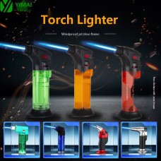 Factory Direct Plastic Windproof Creative Moxa Roll Jet Flame Lighter Cigar Baking Torch Moxibustion Igniter Wholesale