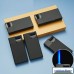 Wholesale 5-Pack Metal Windproof Lighters, Durable Premium Matte Black Refillable Thickened Creative Blue Flame Lighters, Customizable