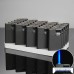 Wholesale 5-Pack Metal Windproof Lighters, Durable Premium Matte Black Refillable Thickened Creative Blue Flame Lighters, Customizable