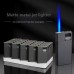 Wholesale 5-Pack Metal Windproof Lighters, Durable Premium Matte Black Refillable Thickened Creative Blue Flame Lighters, Customizable