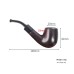 Changfeng Palm-Sized Metal Tobacco Pipe Small Smoking Pipe with Micropore Filter, Detachable Easy-Clean Bakelite Men's Dry Pipe – Wholesale