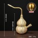 Mayorista Pipa de Calabaza de Latón 2 en 1 con Filtro Doble, Bolsa de Tabaco Tipo 4 usos, Pipa Portátil de Metal para Hombres