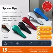 Cuchara de Sopa Pipa en Caja Aleación de Zinc Forma de Cuchara con Cuenco, Venta Minorista y Mayorista Pipeta Pirámide Aleación de Zinc