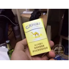 Camel (восьмиугольная жёлтая жестяная коробка) новая версия, производство Германия