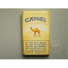 Camel (восьмиугольная жёлтая твёрдая пачка) корейская беспошлинная версия