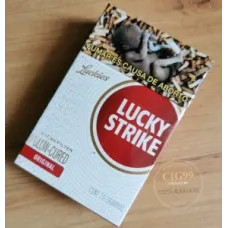 علبة لاكي سترايك أحمر الأصلي المعتق ببطء (النسخة المكسيكية)